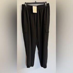 Boston Proper Soft Black Joggers Sz M Lounge Athleisure Comfycore Classic NWT